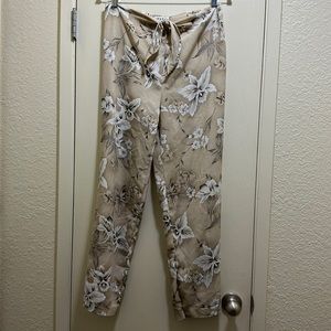 Sheer pants tie waist